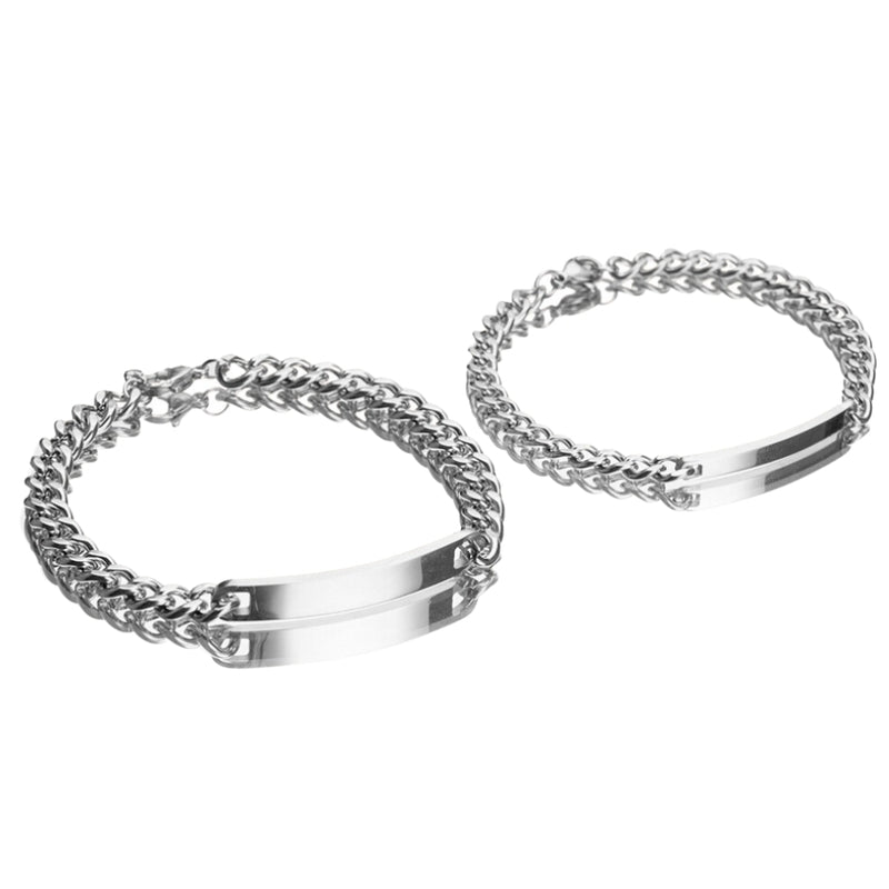 Engraved Bracelet Silver