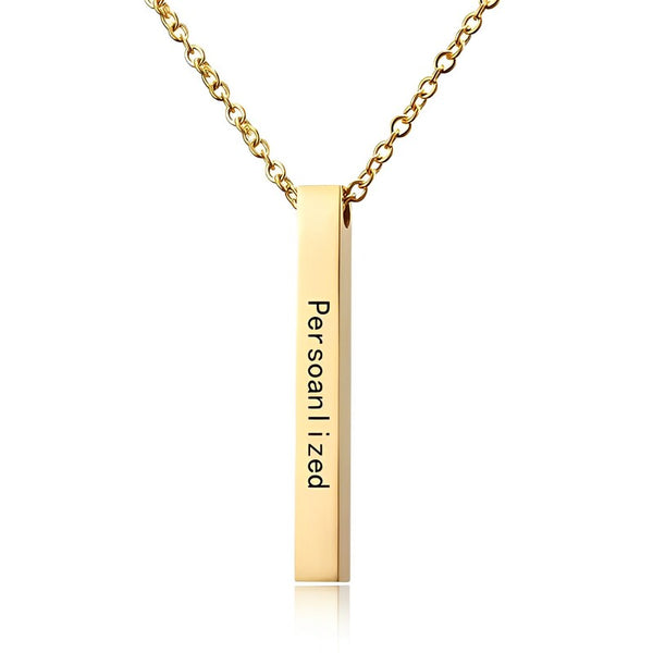 Gold Pillar Necklace