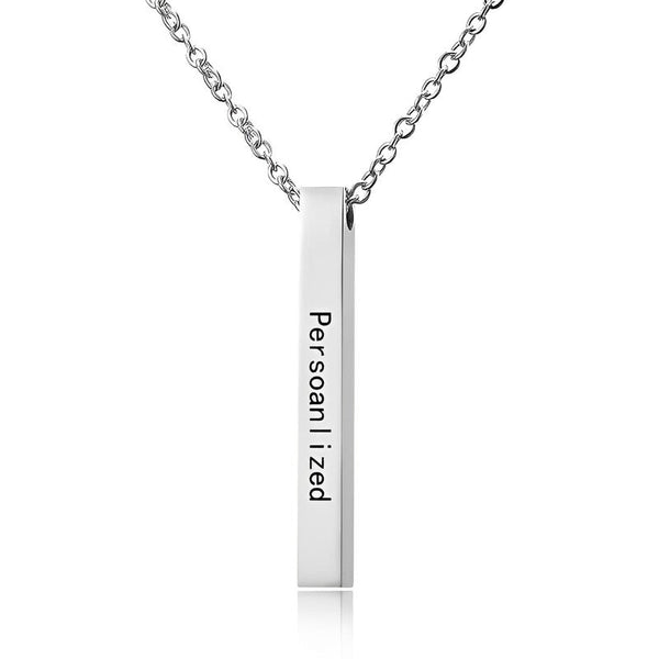 Silver Pillar Necklace